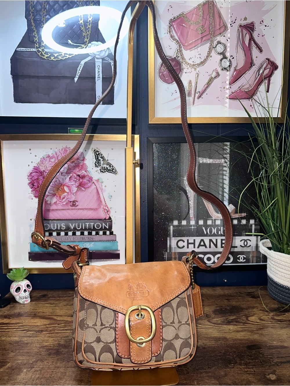 2007 Vintage Coach Bleecker Legacy shoulder bag